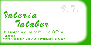 valeria talaber business card